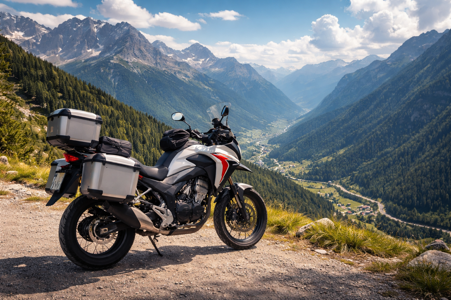 Moto da avventura sulle Dolomiti italiane