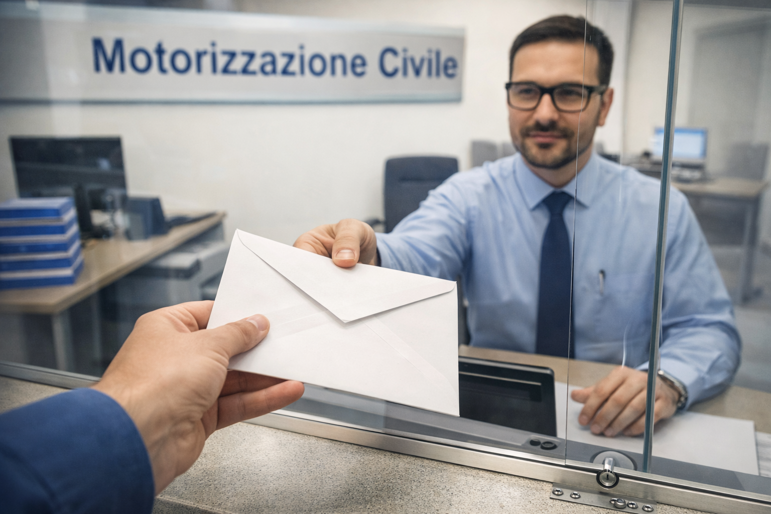 Consegna documenti alla Motorizzazione Civile